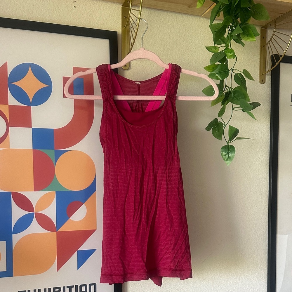 lululemon athletica Deep Red Tank Top